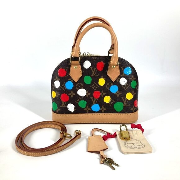 LOUIS VUITTON M46431 Painted Dots Yayoi Kusama Alma BB 2WAY Shoulder Hand Bag - Picture 1 of 16